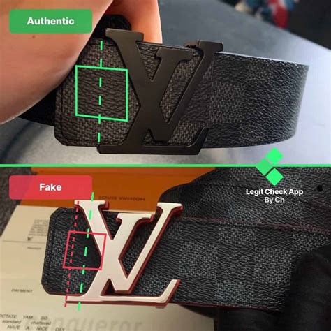 lv authentic vs replica belt